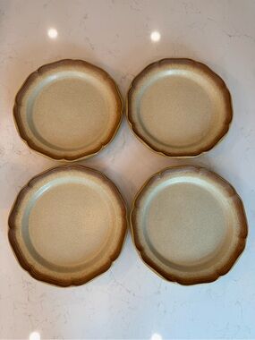 Vintage Mikasa Whole Wheat  Dinner Plates Set of 4